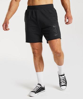 Pánské Šortky Gymshark Legacy Černé | CZ 2784SGL